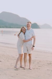 Couple walking on the beach at sunset, El Nido — Aubrey Stills Studio