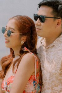 Candid wedding moment captured in El Nido, Palawan — Aubrey Stills Studio