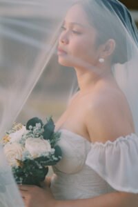 Candid wedding moment captured in El Nido, Palawan — Aubrey Stills Studio