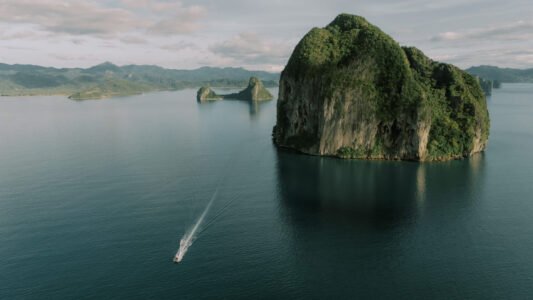 Bride and groom portrait, El Nido destination wedding — Aubrey Stills Studio