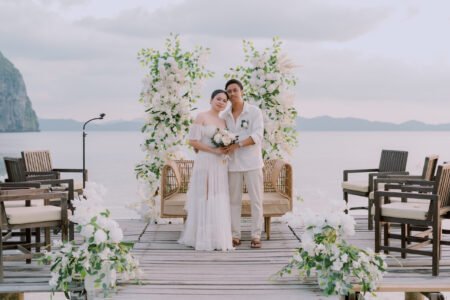 Golden hour couple portraits on the beach in El Nido — Aubrey Stills Studio